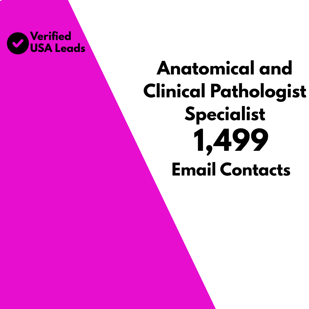 Anatomical and Clinical Pathologist Specialist Email List