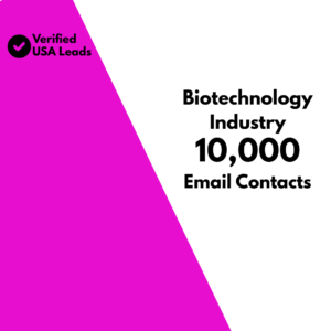 Biotechnology Industry Email List