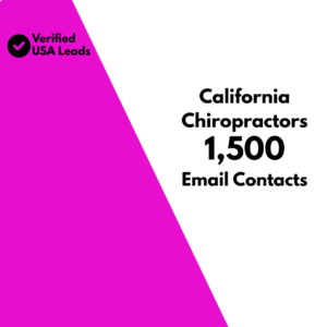 California Chiropractors Email List
