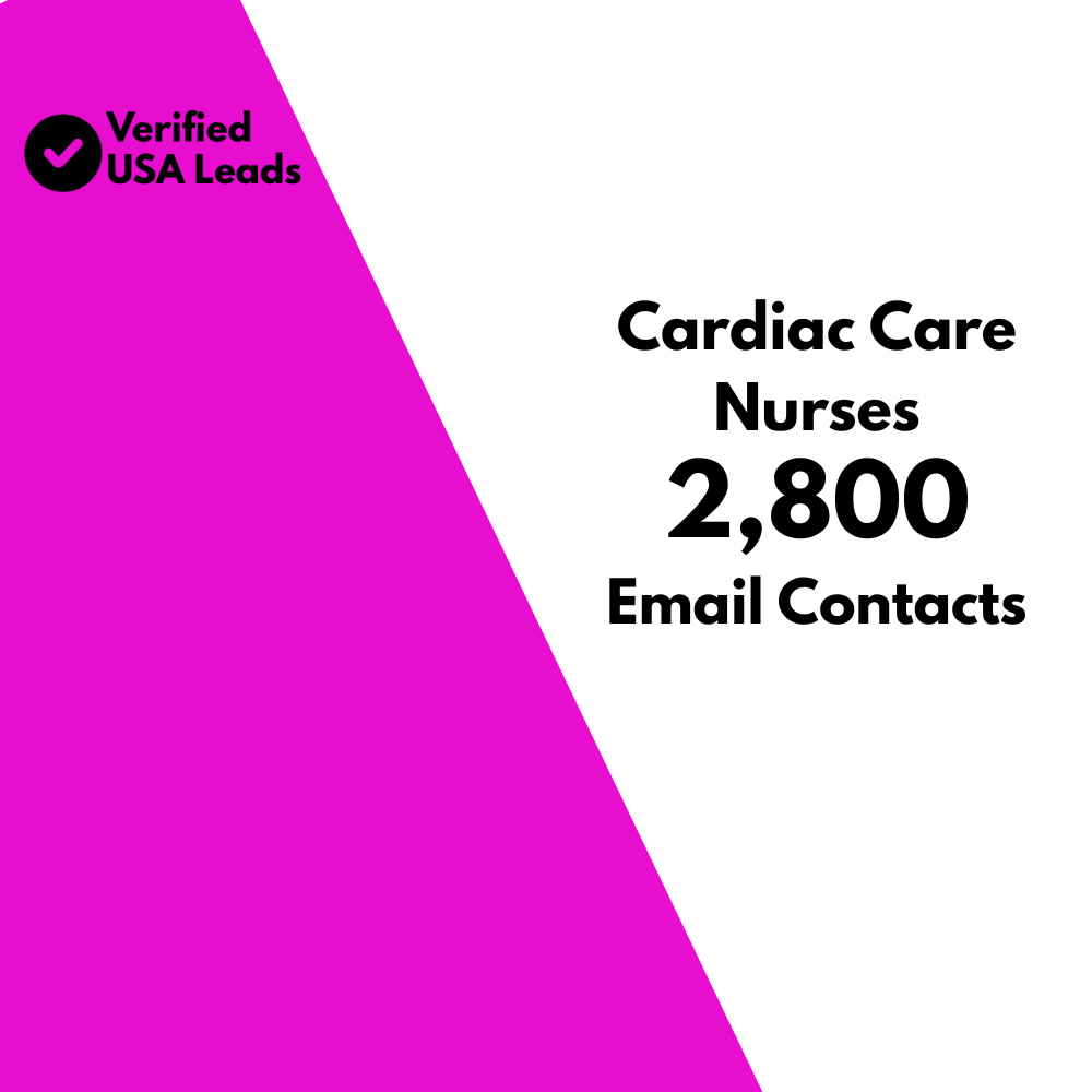 Cardiac Care Nurses Email List