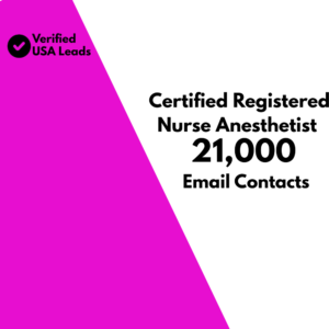 Certified Registered Nurse Anesthetist Email List