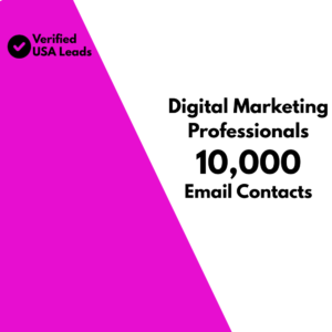 Digital Marketing Professionals Email List