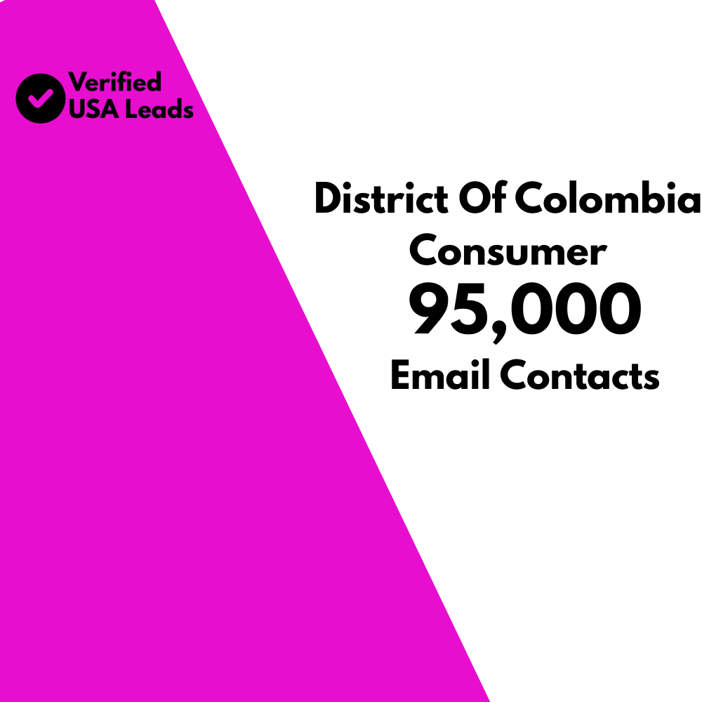 District Of Colombia Consumer Email List