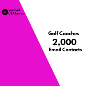 Golf Coaches Email List