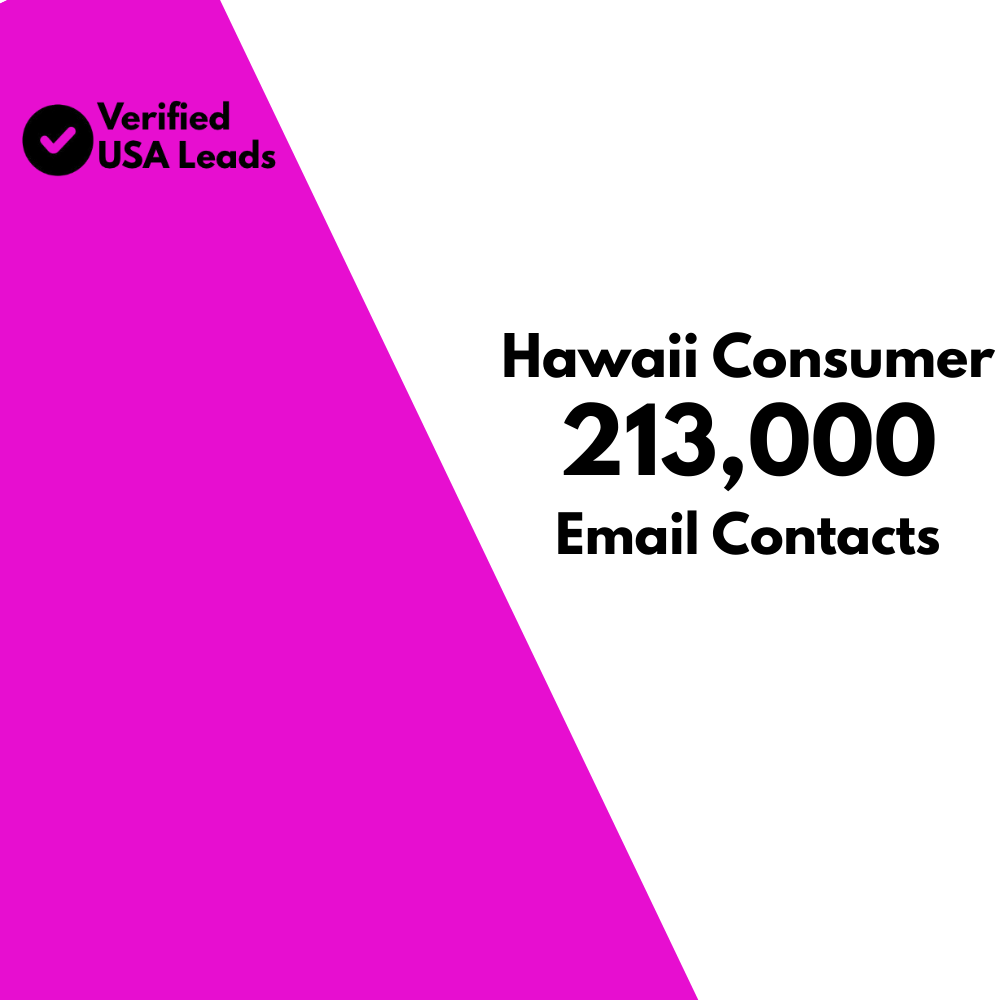Hawaii Consumer Email List