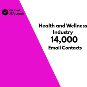 Health and Wellness Industry Email List