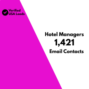 Hotel Managers Email List