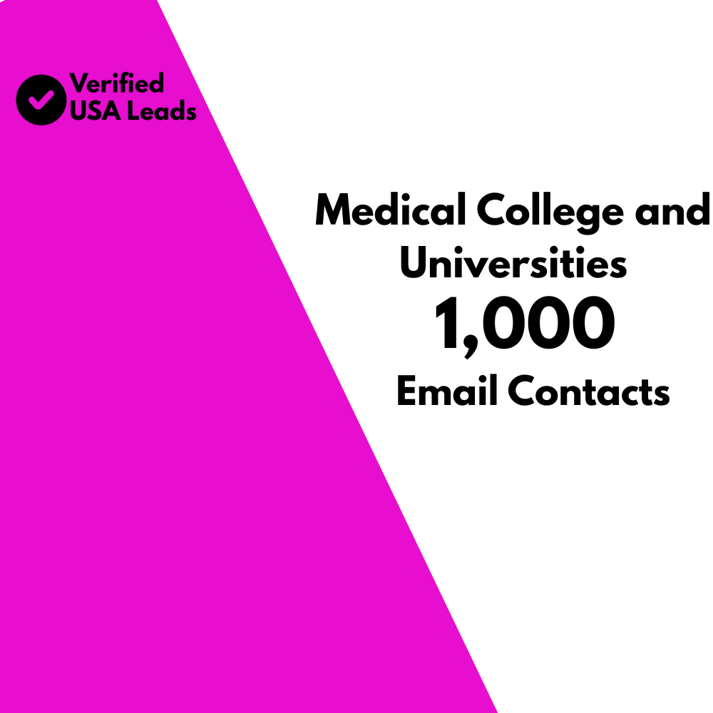 Medical College and Universities Email List