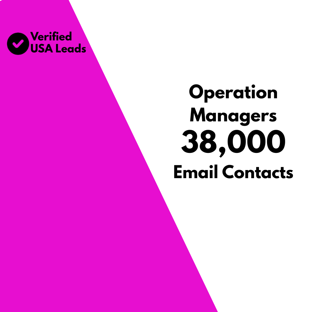 Operation Managers Email List