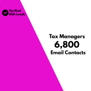 Tax Managers Email List