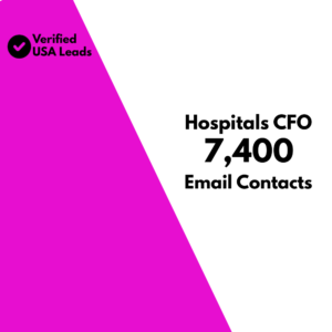 USA Hospitals CFO Email List