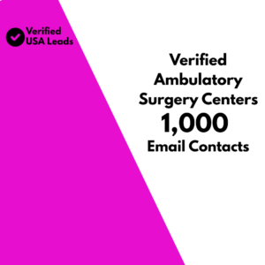 Verified Ambulatory Surgery Centers Email List