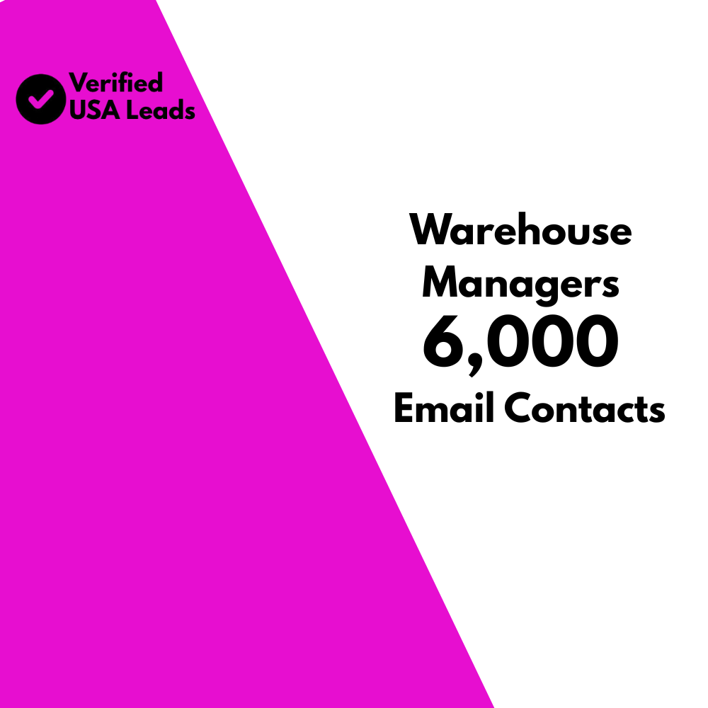 Warehouse Managers Email List