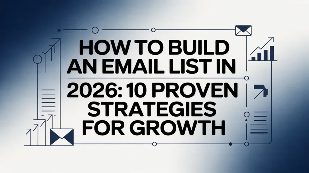 How to Build an Email List in 2026, 10 Proven Strategies for Growth